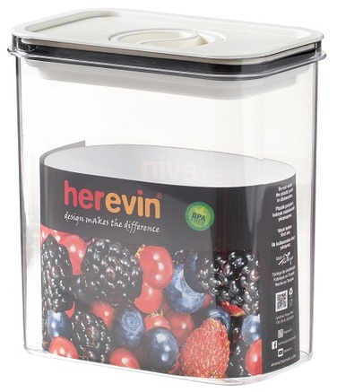 Контейнер HEREVIN Canister-Vacuum Lid-White-Black 1.8 л (161184-000) (7077944)