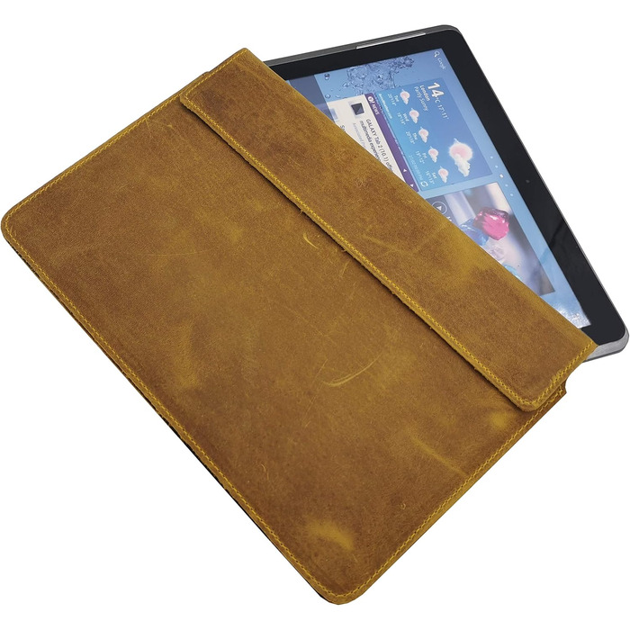 Шкіряний чохол для ноутбука MOELECTRONIX REAL підходить для Dell Latitude 7320 захисний шкіряний чохол Slim Tab з магнітним застіб