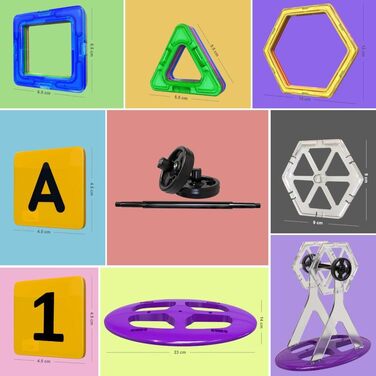 Конструктор Desire Deluxe Магнітні блоки, 94 деталі