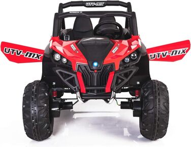 Дитячий електромобіль 12В 2-місний, NEW RSX електричний баггі для дітей, червоний, з пультом дистанційного керування 2,4 ГГц, 36 м