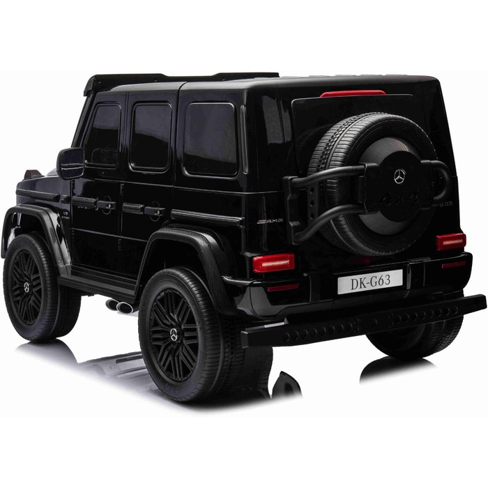 Дитячий електромобіль 4х4 12V 2-місний Mercedes AMG G63 G Class, чорний, MP3 плеєр з USB/AUX входом, акумулятор 12V14Ah, підвіска