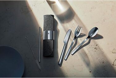 Нержавіюча сталь, набір столових приборів з 8 предметів, набір столових приборів для подорожей на 1 людину, столові прибори для кемпінгу з футляром, екологічно чисті столові прибори для походів, соломинка, щітка для чищення, подарунковий аксесуар для кемп