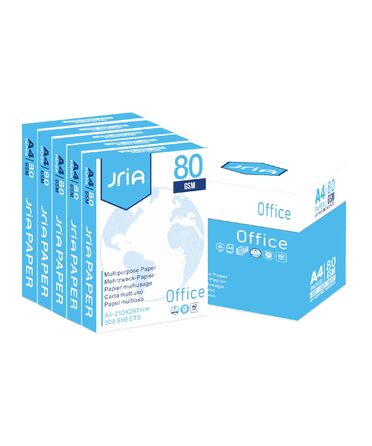 Папір для копіювання для дому та офісу - Базовий папір для принтерів для дому та офісу. Універсальний папір для принтерів, підходить для лазерних та струменевих принтерів. 2500 аркушів DIN A4 80 г, білий (5 x 500 аркушів), упаковка з 5 шт.