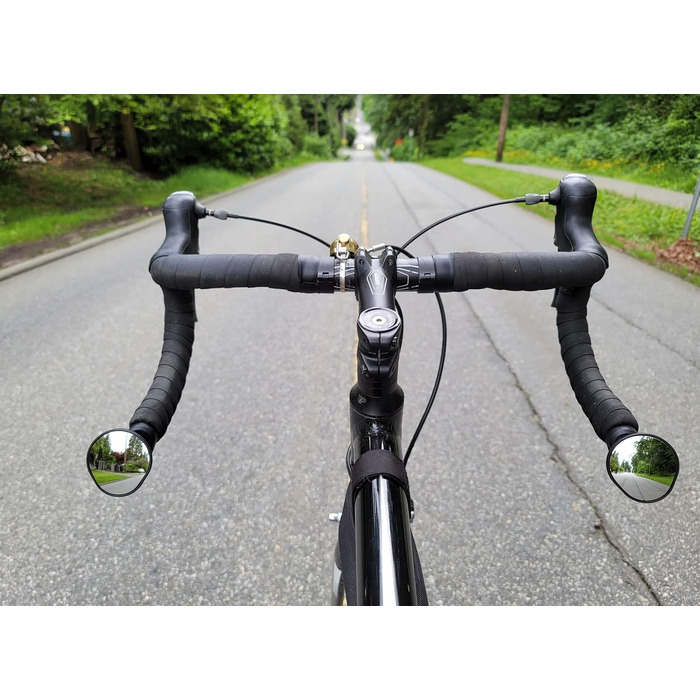 Дзеркало Hafny для керма шосейного велосипеда, опукле дзеркало з блакитного скла, HF-M956-FR06 (срібне скло)