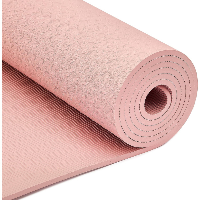 Килимок для йоги з ТПЕ товщиною 1/4 дюйма Storeo Basics з ремінцем для перенесення Rosa