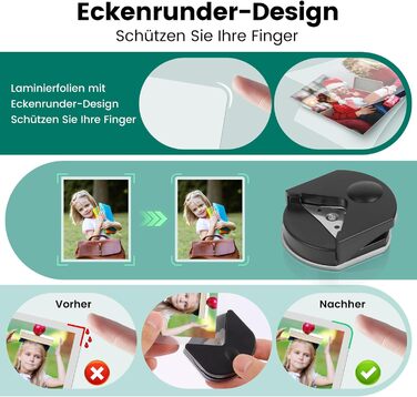 Ламінатор, ламінатор A3 з вбудованим різаком, швидкий нагрів, холодне та гаряче ламінування з 50 пакетами для ламінування, ламінатор для дому та офісу (ламінатор A3 50 пакетів)