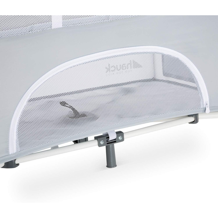 Ліжечко-колиска Hauck Baby Sleep N Care Plus Travel Bed Crib, від народження до 9 кг, з відкидною бічною панеллю, відділенням для зберігання та 2 кишенями, компактно складається, включаючи сумку для перенесення складну основу (Teddy Grey) Sleep N Care Plu