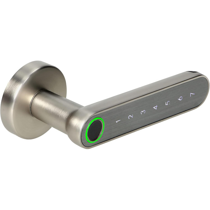 Електронний замок Orno OR-ZS-853 із сенсорною клавіатурою та функцією Smart сканер відбитків пальців, Bluetooth 4.