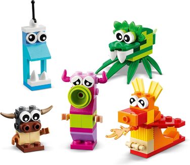 Конструктор LEGO Classic Creative Monsters 11017, 140 деталей