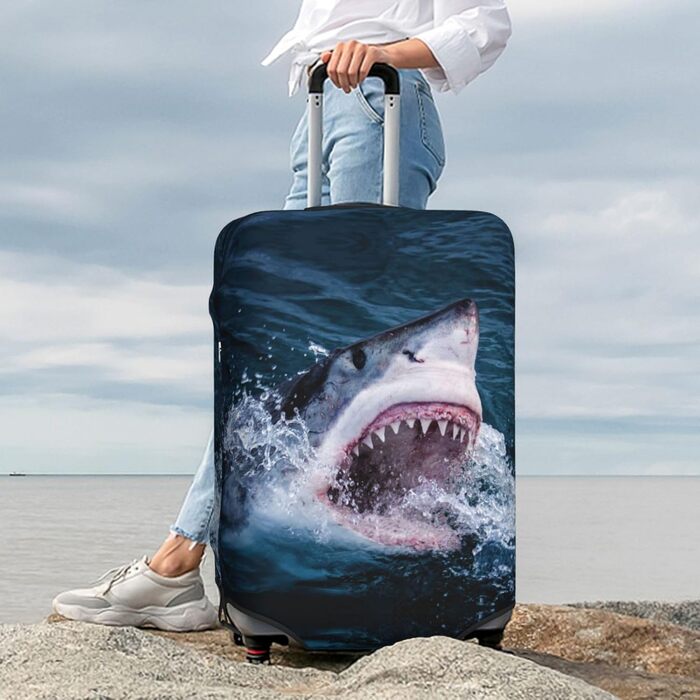 Чохол для валізи BAFAFA з принтом Морський бриз, захисний еластичний чохол від подряпин та пилу для багажу, чорний, розмір 90