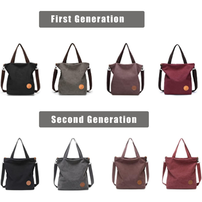 Жіноча полотняна сумка через плече Пляжна сумка Випадкові багатофункціональні сумки через плече Великі для роботи Школи Покупця Ви