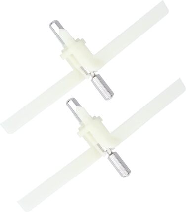 Тримачі підходять для Bosch MUM4/MUM8 запчастина для кухонного комбайна, ProfiMaxx 44, 45, 46, 47, MUZ8DS1, MUZ4DS2, MUZ4DS3, 00091027/091027, джерело TurMix, крило подрібнювача безперервної дії 2 шт. и, 2 шт.