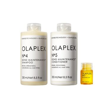 Набір для миття та блиску волосся Olaplex 4, 5, 7, Набір шампуню та кондиціонера для очищення, зволоження та контролю завивання волосся до 72 годин, Олія для зв&39язування для блиску та захисту, для всіх типів волосся