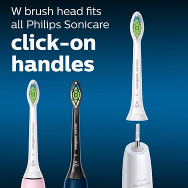 Змінні насадки для щітки Philips Sonicare DiamondClean, HX6064/65, технологія щіткової синхронізації, біла серія 4