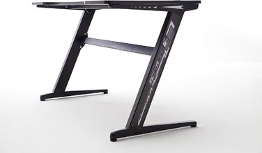 Ігровий стіл із RGB-світлодіодним підсвічуванням, МДФ під карбон, Basic 5