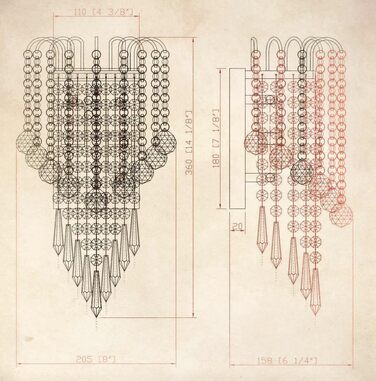 Кришталевий настінний світильник з кришталевими кулями Крапля Декоративний хромований сучасний настінний світильник E14x2 Світильн