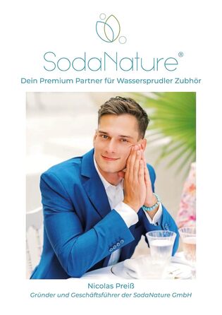Преміальний 60-літровий циліндр CO2 для SodaStream (крім QC), Aarke тощо Нові та вперше заповнені в Німеччині Натуральна вугільна кислота для 2 шт. 60л TV до 2032 року 425 г, 2 шт.