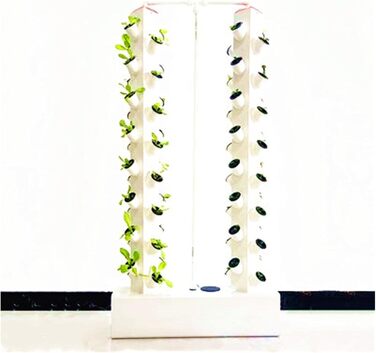 Система гідропонного вирощування. Система гідропонного вирощування. Вертикальна вежа для гідропоніки. Садовий набір. Система аеропонного вирощування. Рамка для посадки фруктів, овочів, трав, білий набір для гідропонного вирощування.