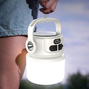 Портативний нічник з гачком для кемпінгу з USB-акумулятором для кемпінгу, сонячної батареї, світлодіодного освітлення для кемпінгу, легкого використання