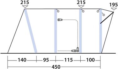 Намет Outwell x сірий, один розмір