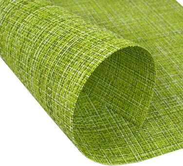 Килимки для столу Capri, що миються, набір з 6 шт. , зелені, килимок для столу можна витирати