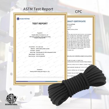 Статична мотузка для скелелазіння NewDoar 18KN 10 мм (3/8 дюйма) Мотузка з подвійним плетінням для мотузки для прусика, виживання на відкритому повітрі, піших прогулянок, альпінізму, тягання (20 футів) (чорний 10 мм, 50 футів (15 м))