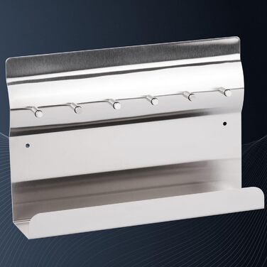 Дошка для ключів RICOO з полицею, MB6001, зберігання ключів, дошка для ключів, магнітна дошка, нержавіюча сталь, 30x7x20, дошка ог