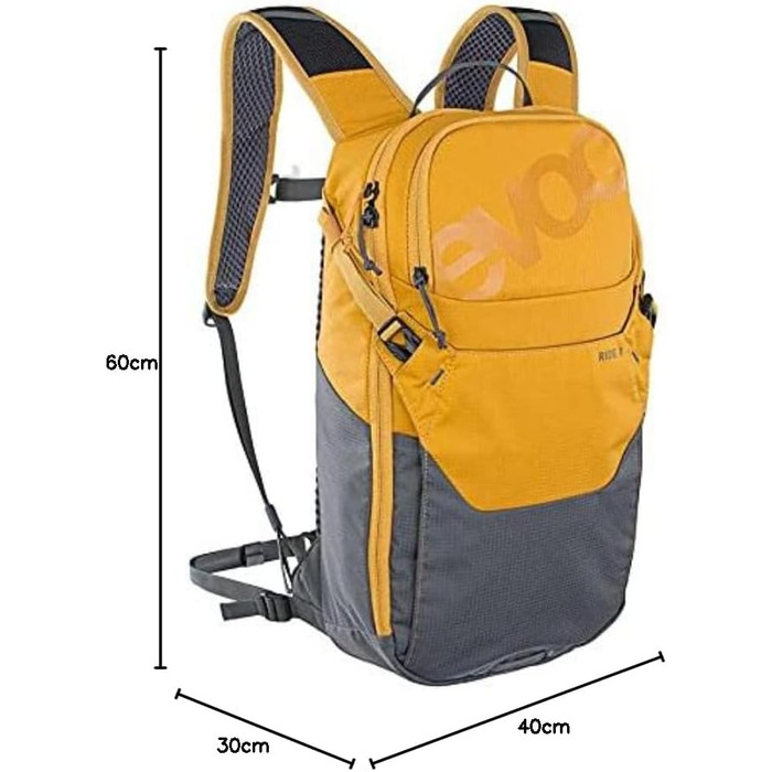 Велосипедний рюкзак EVOC Ride 8, чорний, 8 л, з системою Air Pad