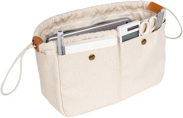 Гаманець-органайзер для сумочки, міцний гаманець, органайзер-сумка в сумці, сумочка та сумка-торбинка, медсестри (M) Бежевий серед