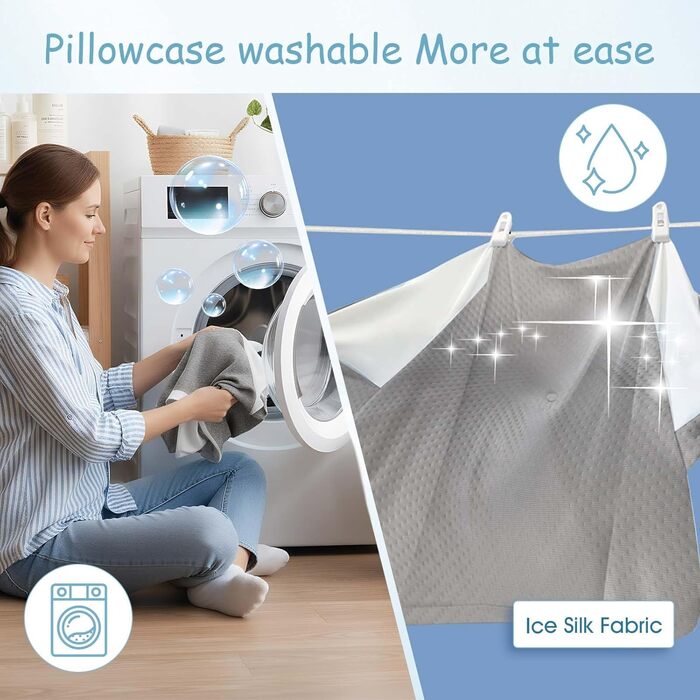 Ергономічна подушка для шиї OKYUK 4 в 1 з двозонним дизайном, подушка з піни з ефектом пам&39яті зі знімною наволочкою для сну на боці, спині та животі (сіро-біла)