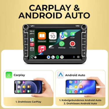 Автомагнітола MIC AV8V7-Ultra на Android 13 з навігацією Snapdragon 665, 8 ГБ 256 ГБ, 8 дюймів, DSP, SIM-карта, бездротовий зв&39язок Apple CarPlay та Android Auto, DAB, CANBUS, GPS для VW/KODA/SEAT (заміна RNS/RCD)