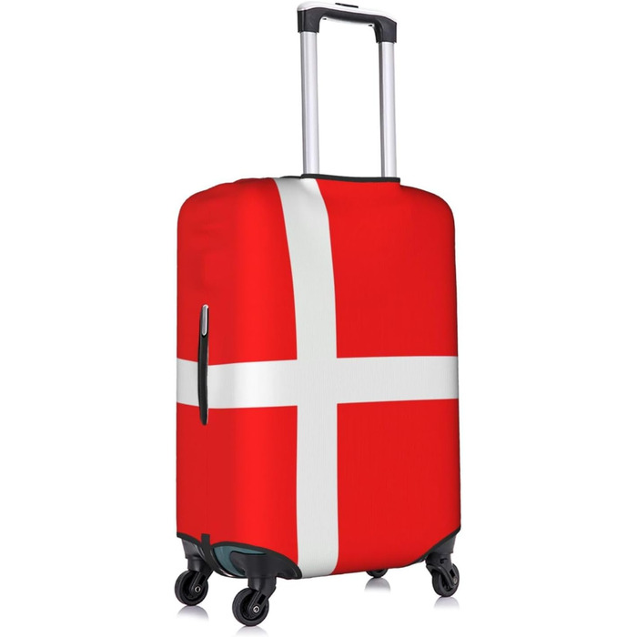 Чохол для валізи, Данія, еластичний, унісекс, для ділових поїздок, білий, розмір 46