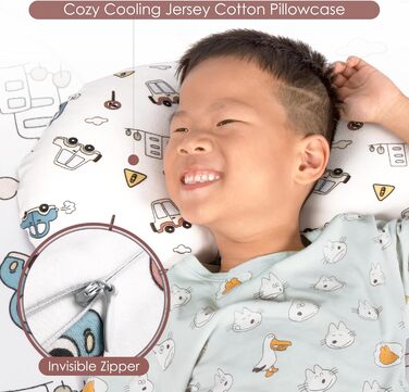 Дитяча подушка для сну BYRIVER CarCity, постільна подушка для малюків, дітей, хлопчиків, дівчаток, прохолодна мила наволочка для в
