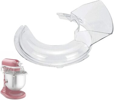 Захист від бризок із заливним жолобом для блендера KitchenAid на 4.5 або 5 кварт, захисний глечик 5KN1PS для змішувача Кришка чаші для розливу Нахилена головка 4.5-5QT для KitchenAid