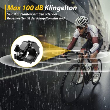 Велосипедний дзвіночок Mini Bell Bicycle, Новий велосипедний дзвіночок Hammer Bell100dB Дзвіночок Гучний велосипедний дзвіночок з