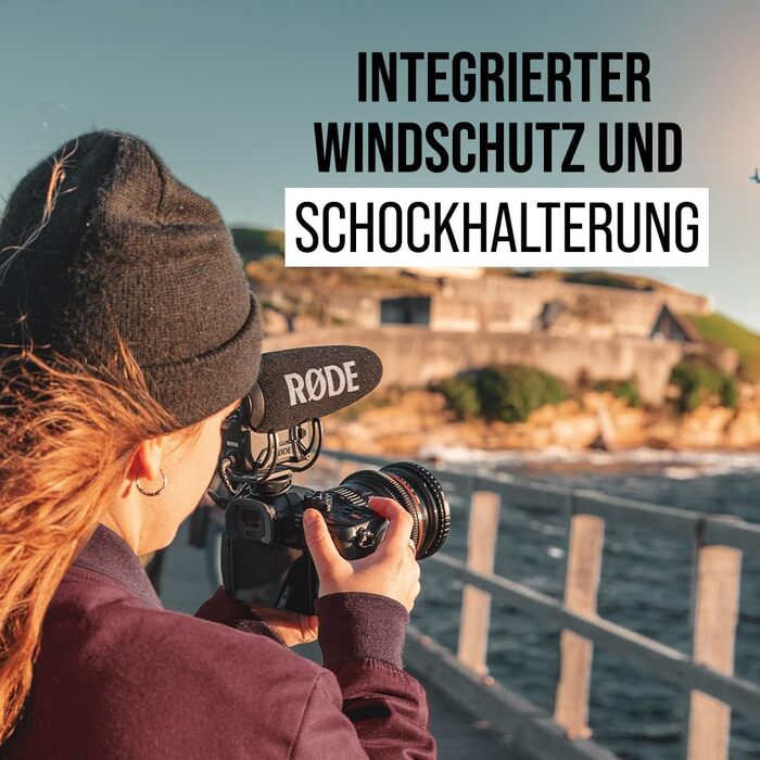 �DE VideoMic Pro Преміальний рушничний мікрофон на камеру з фільтром високих частот, високочастотним посиленням, подушечкою, захис