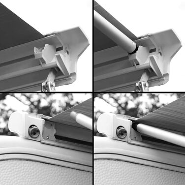 Ваш кроквяний стовп GEAR до 6000 - Кроквяна жердина, натяжна штанга, тентова штанга, підходить для Thule Omnistor Series 5 і 6