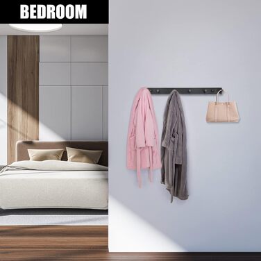 Вішалка для верхнього одягу на 6 гачків, мінімалістичні гачки для верхнього одягу настінна вішалка, гачки для верхнього одягу гачк