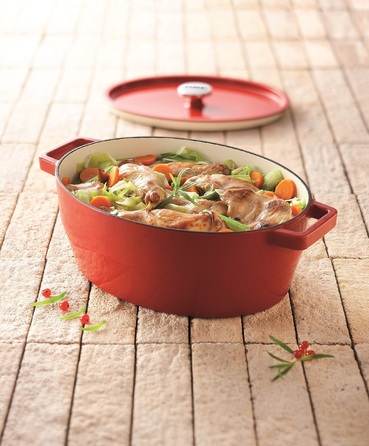 Каструля Pyrex Slow Cook red, (6 л) (7250679)