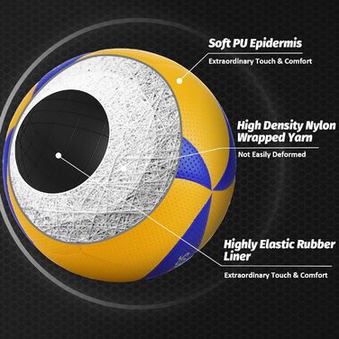 Комплект (2 шт.) волейбольних м'ячів Soft Play пляжний волейбол, спортивний волейбол