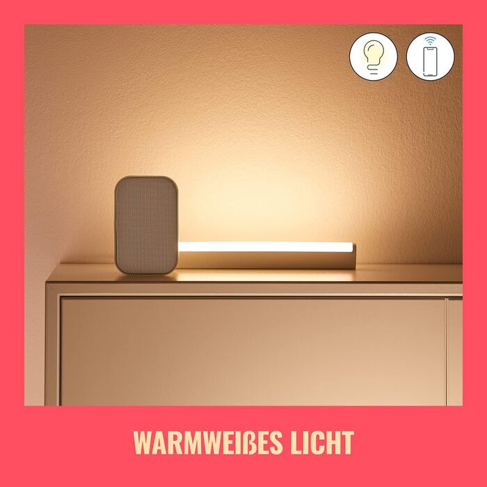 Набір смарт-світлових панелей WiZ Tunable White and Color Lightbar (2 шт.), 400 лм, RGB LED з 16 млн кольорів та регульованим білим світлом, керування через Wi-Fi, додаток або голосом, білий