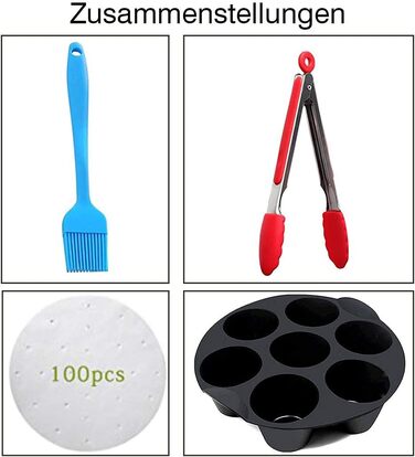 Дюймова універсальна фритюрниця Аксесуари для всіх стандартних фритюрниць XXL 4.2-6.8 літрів - 1ук аксесуарів для фритюрниці, 8-