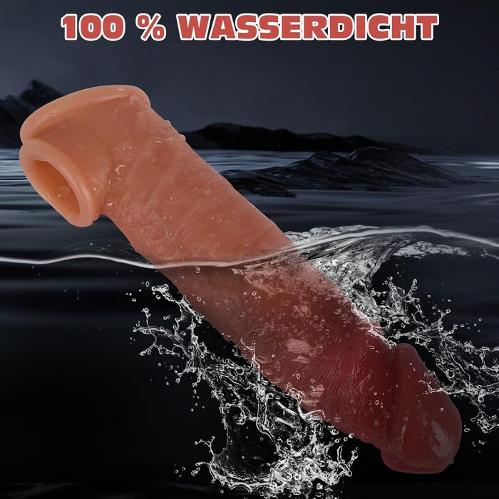 Насадка на пеніс Warmfeel, 22 см, силіконова, реалістична, для збільшення розміру та продовження ерекції