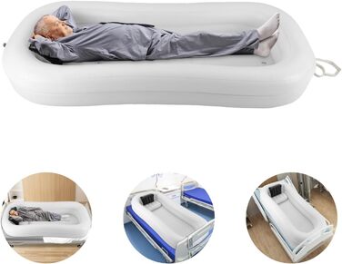 Надувна ванна для дорослих, портативна ванна, душова ванна з ПВХ, 130 Вт, білий колір, повітряні ванни, ванна кімната біля басейну, домашній спа-центр