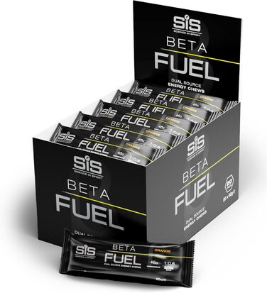 Енергетичні батончики Science in Sport BETA Fuel Bars 20 x 60 г, апельсин - веганські енергетичні батончики з 45 г вуглеводів, смачні вуглеводні батончики як ідеальні постачальники енергії для силових тренувань