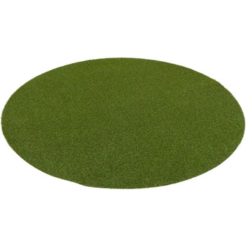 Розкішний газонний килим зі штучною травою Wembley Green Round у 5 розмірах 100 см круглий