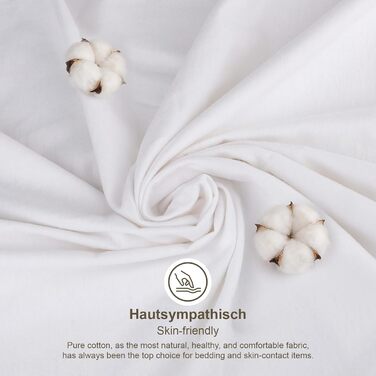 Наматрацник 140x200 см Molton - Виготовлений зі 100 бавовни, дихаючий, зручний наматрацник, біла бавовна 140x200 см