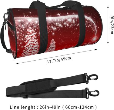 Яскрава дорожня сумка З Різдвом, спортивна сумка для чоловіків та жінок, велика сумка для подорожей, сумка-мішок зі сніжинками