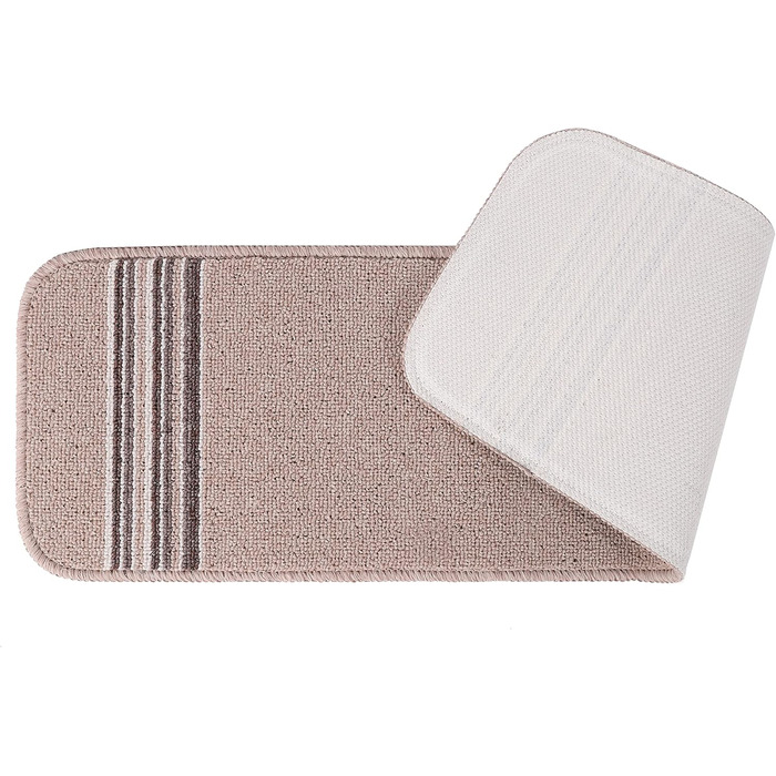 Килимки для сходів CAMILSON Нековзні килимові накладки для використання всередині та зовні приміщень Сходинки для домашніх тварин (Набір з 13 шт., бежева лінія)