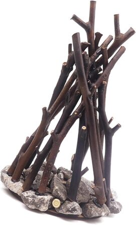 Лампа для вогнища на батарейках з підсвічуванням кам&39яної основи, реалістичний скрипучий звук, 3 регульовані режими освітлення, портативна лампа зі штучним полум&39ям з природним виглядом